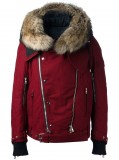 HERO CONSUME BALMAIN HOODED JACKET WITH RACOON FUR TRIM