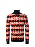 HERO CONSUME RAF SIMONS JACQUARD POLONECK SWEATER