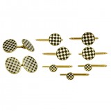 HERO CONSUME ART DECO 14K GOLD DRESS SET 1930s