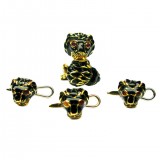 HERO CONSUME DAVID WEBB LIONS HEAD CUFFLINKS AND TUXEDO STUDS