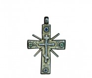 HERO CONSUME MEDIEVAL RUSSIAN CROSS PENDANT C1550