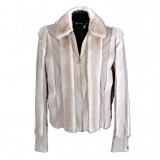 HERO CONSUME GIANNI VERSACE MINK AND LEATHER JACKET