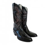 HERO CONSUME ALLIGATOR COWBOY BOOTS WITH EMBROIDERY (c1980-2000)