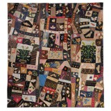 HERO CONSUME A MASTERPIECE CRAZY QUILT 1870-1890