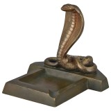 HERO CONSUME Art Deco Cobra Ashtray by Pichegru 1930