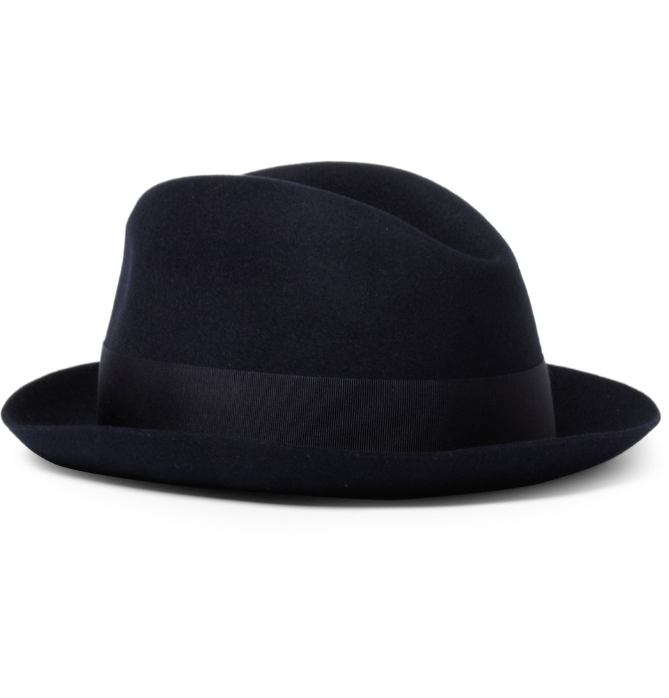 HERO CONSUME BORSALINO RABBIT-FELT FEDORA