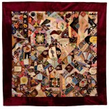 HERO CONSUME EXTRAORDINARY VICTORIAN CRAZY QUILT 1890s