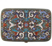 HERO CONSUME Russian Enamel Cigarette Case 1895