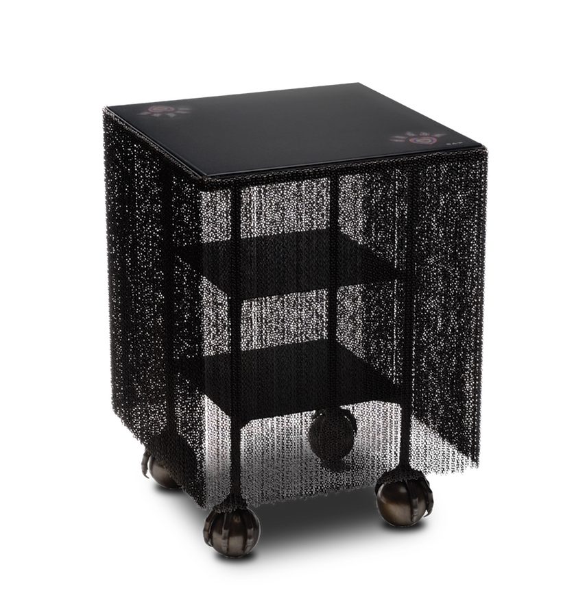 HERO CONSUME SOLANGE AZAGURY-PARTRIDGE BALLCRUSHER FRINGED TABLE